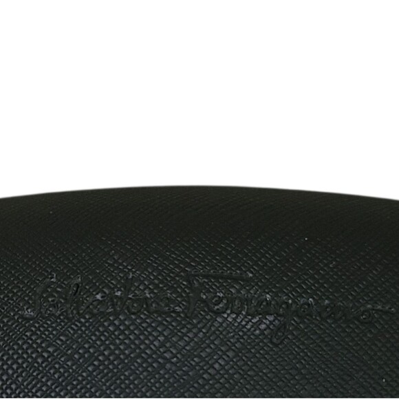 salvatore ferragamo sunglass eyeglass hard clamshell case black - Picture 3 of 3